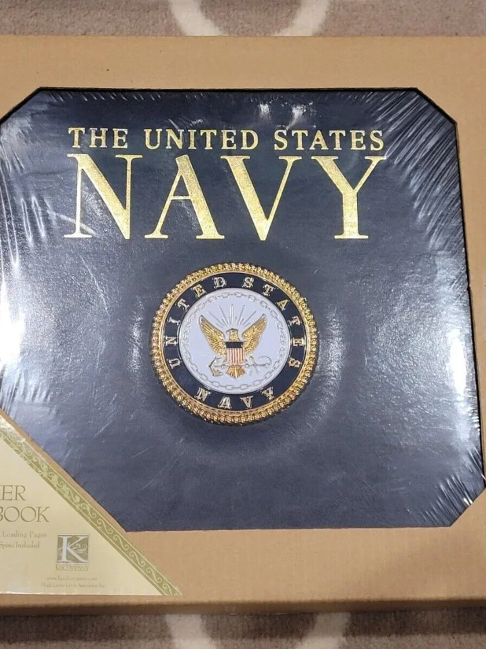 K&Company navy scrapbook
